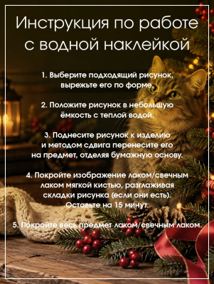 Наклейки переводные для свечей и декора Котята (без вырезания) из каталога Наклейки декупажные для декора свечей, яиц, изделий из гипса, в интернет-магазине BPW.style